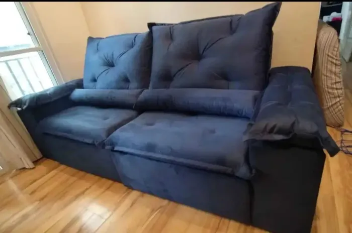 Sofás retrátil reclinável 2.30m direto da fábrica, frete grátis.