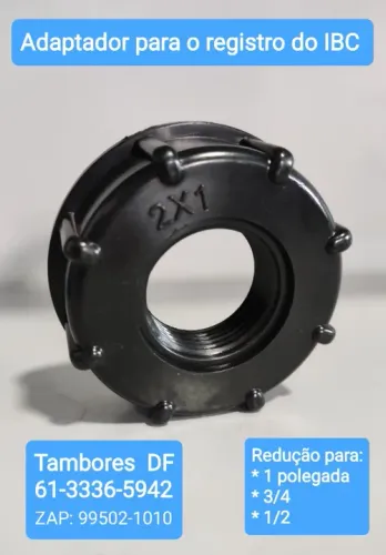 Adaptador para container IBC de 1000 litros.