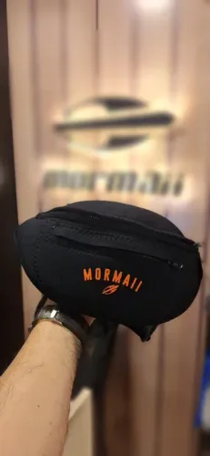 Pochete Mormaii 2 zippers - Preto/Laranja - Original