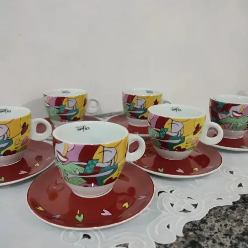 Conjunto xícara de café