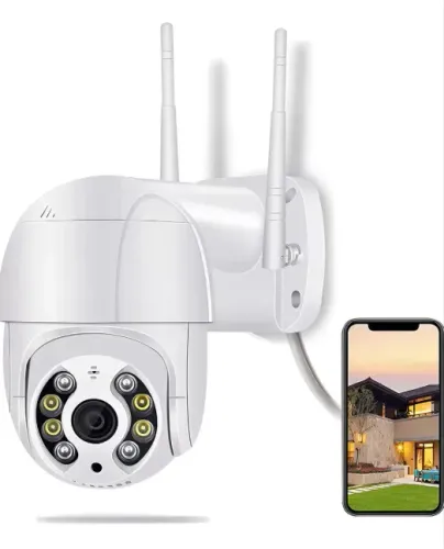 Câmera Externa Wifi Ip Prova D'água Infravermelho Hd ABQ-A8 Branco