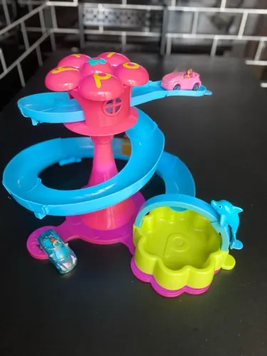 Polly Pocket Pista de Carrinhos Divertida anos 2000