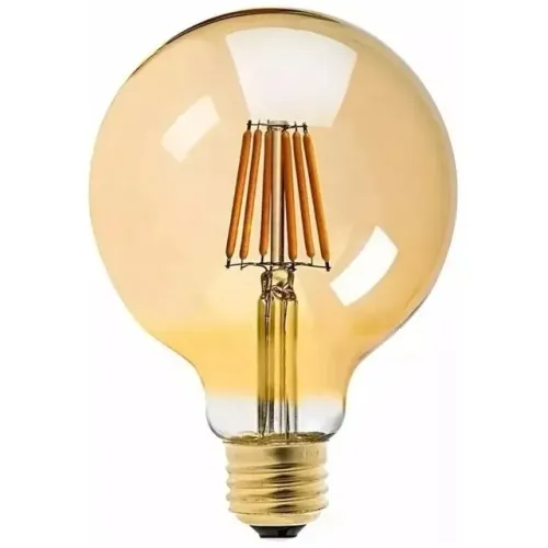 LAMPADA RETRO VINTAGE AMBAR FILAMENTO LED G80 E27