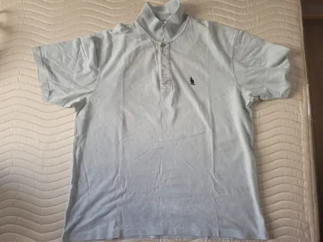 Camiseta Side Walk GG cinza esverdeado estonada