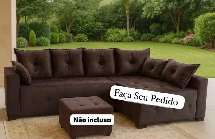 Sofá Braço Longo Direto de Fábrica