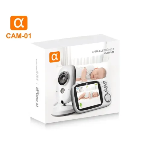 Babá Eletrônica com Monitor 3.2'' - Monitore o Sono do Seu Bebê!