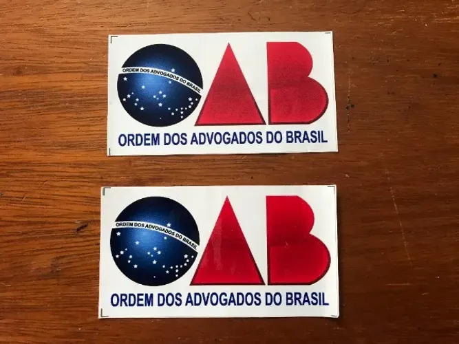 Adesivo OAB para uso Externo para colocar no carro