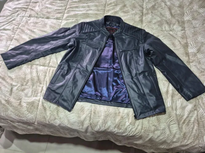 Jaqueta couro masculina marca Tonin