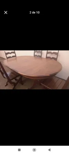 Mesa de Jantar de Madeira imbuia