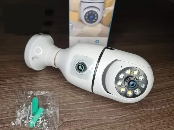 Câmera de Seguranca Lente Dupla com App propio