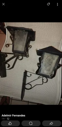 Lampiões, arandela antigas