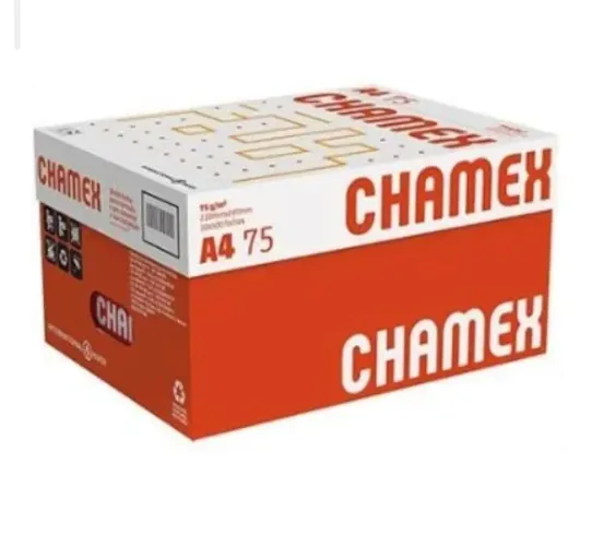 Papel Sulfite A4 75g, Chamex, Caixa com 10 Pacotes x 500 Folhas cada