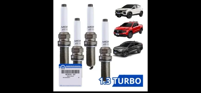 JOGO DE VELAS PARA MOTOR 1.3 TURBO T270 MOPAR