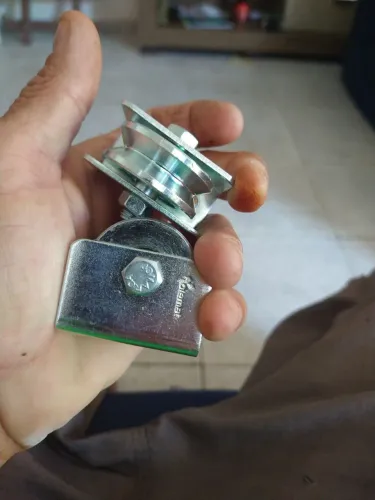 Duas roldanas portão de correr novas tipo v 1 1,2 polegadas 