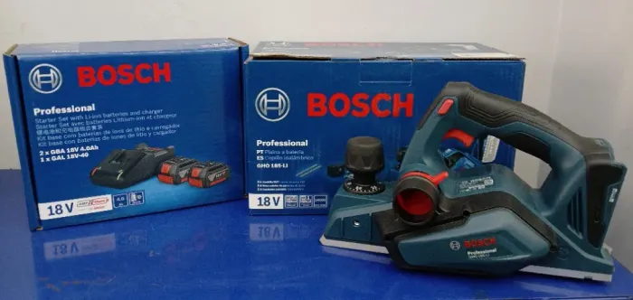 Plaina à bateria Bosch GHO 185-LI 18V Brushless