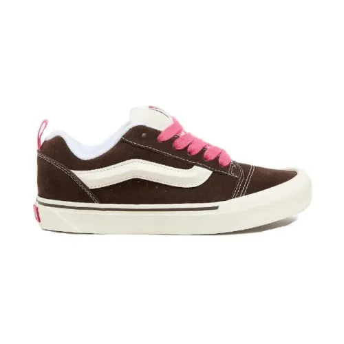 Tênis Vans Knu Skool Retro Colar Brown True White Pink.