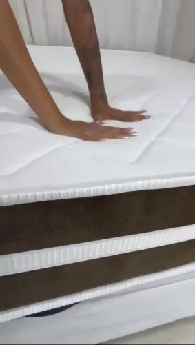 Colchão molas ensacadas casal de alta qualidade e conforto
