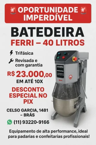 Batedeira 40litros 