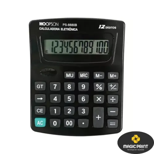Calculadora Eletrônica 12 Dígitos Hoopson