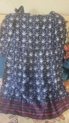 Vestido azul jeans estampado