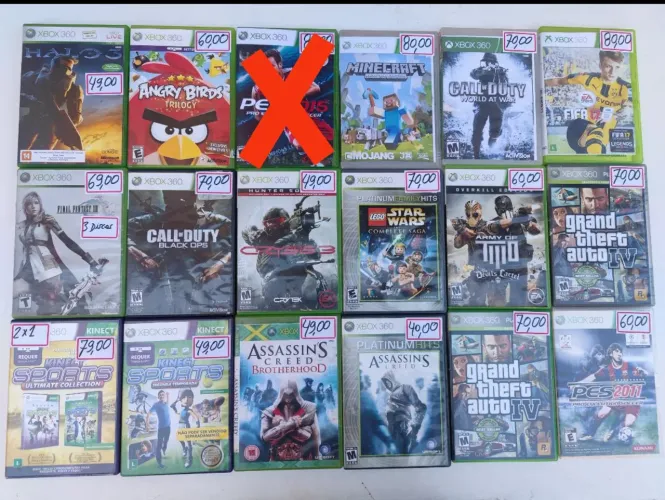 Jogos originais xbox 360 entrego aceito cartao e pix