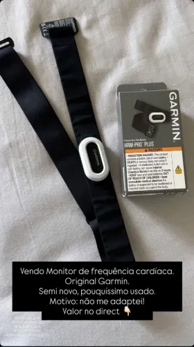 Monitor de frequência cardíaca Garmin