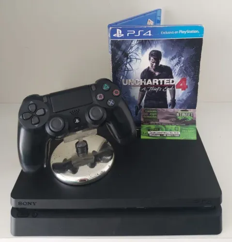 PS4 SLIM - COM GARANTIA - 12X NOS CARTÕES DE CRÉDITO