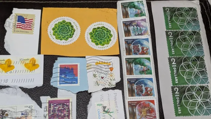 Lote Selos Filatelia - EUA Tira $2 Rara, Austrália e Brasil