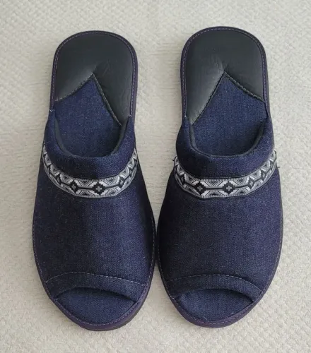 Pantufa jeans azul