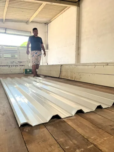 TELHAS GALVALUME COM ALUMINIO E ZINCO NA COMPOSICAO NOVINHAS 
