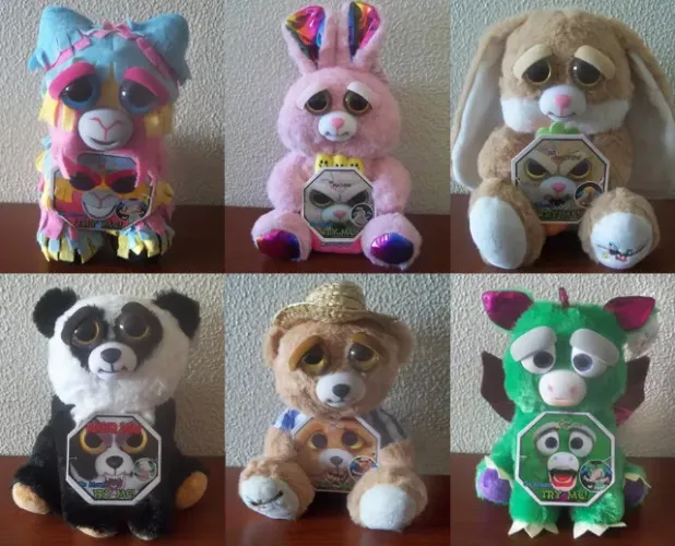 Pelúcias Monster Safari e Feisty Pets - Por Unidade 