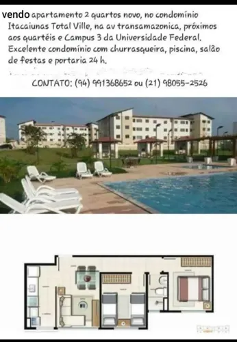 Apartamento no residencial total ville 