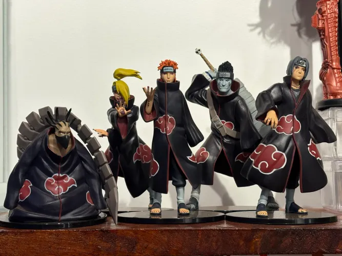 Naruto Planeta Deagostini Coleção Akatsuki - Itachi, Sasori, Kisame, Deidara, Pain