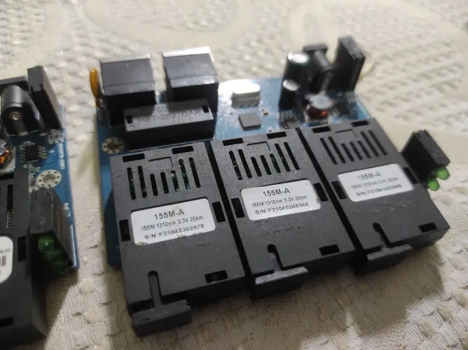 Placa Metro fibra óptica 