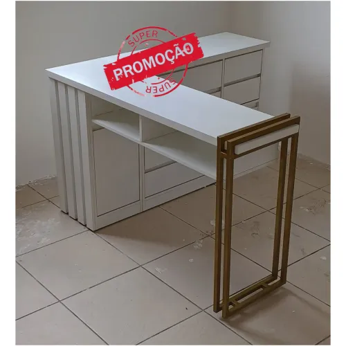 Mesa de manicure L (frete grátis)