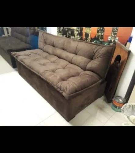 Sofá Cama Novo Marrom