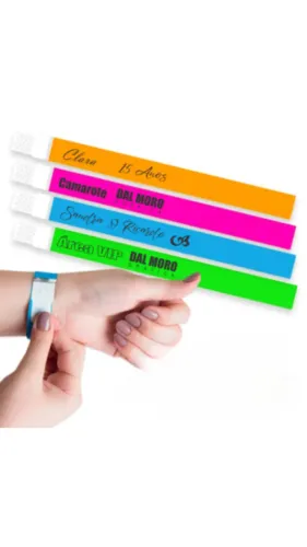 Pulseiras Personalizadas para seu Evento ou Identificação c/ 1.000