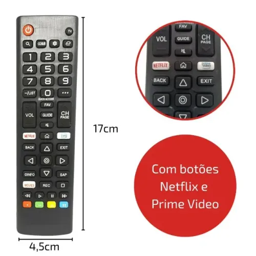 Controle para Smart TV LG pronto para usar João Pessoa PB