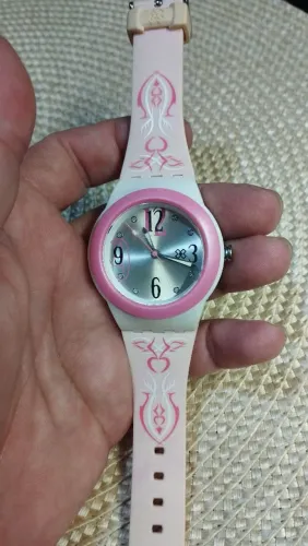 Relógio X-GAMES XF PPO 017 Rosa com Detalhes Florais R$:100 Reais 