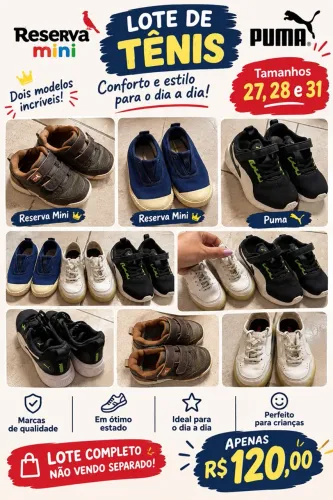 Lote de calçados masculino!