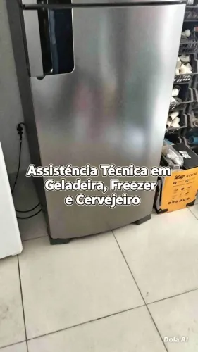 Técnico do freezer cervejeiro geladeira