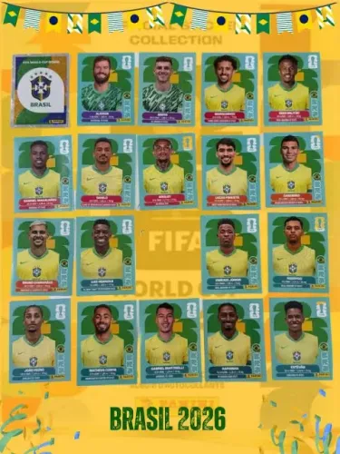 Figurinha seleção brasileira 