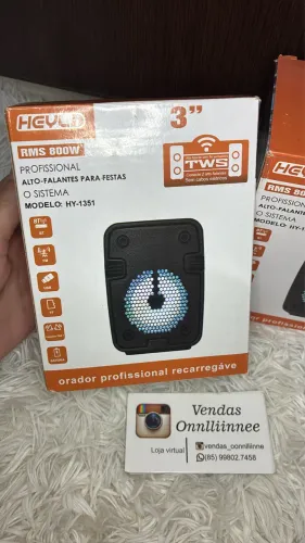 Caixinha de som Bluetooth 