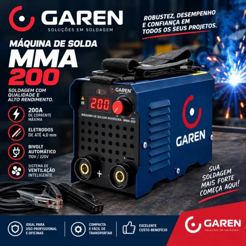 MAQUINA DE SOLDAGAREN MMA200