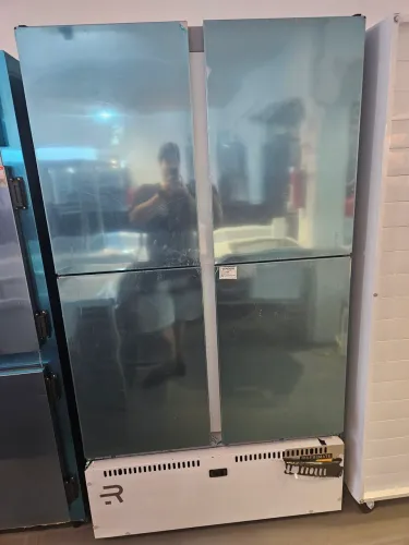 geladeira comercial de inox 4 portas 750 litros - nova