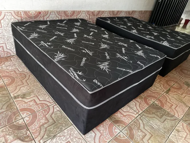 Promoção Cama de Casal Colchão Alto e Super Confortável - 20Cm de Colchão