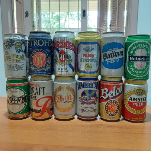 Latas Cerveja - Nacionais e Importadas - 12 latas