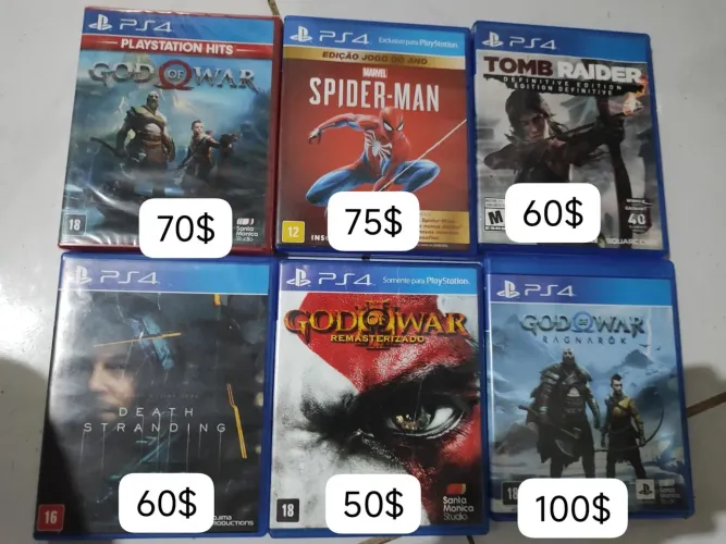 Jogos de ps4 Bem conservados