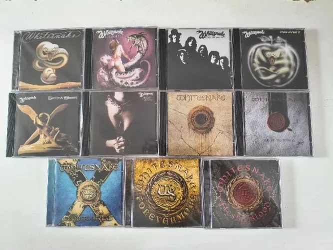 CDs Whitesnake Coleção + DVDs