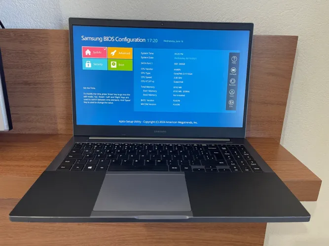 NOTEBOOK SAMSUNG Intel Core I3 3.0GHz Geração 11 8GB SSD 256GB TELA 15.6